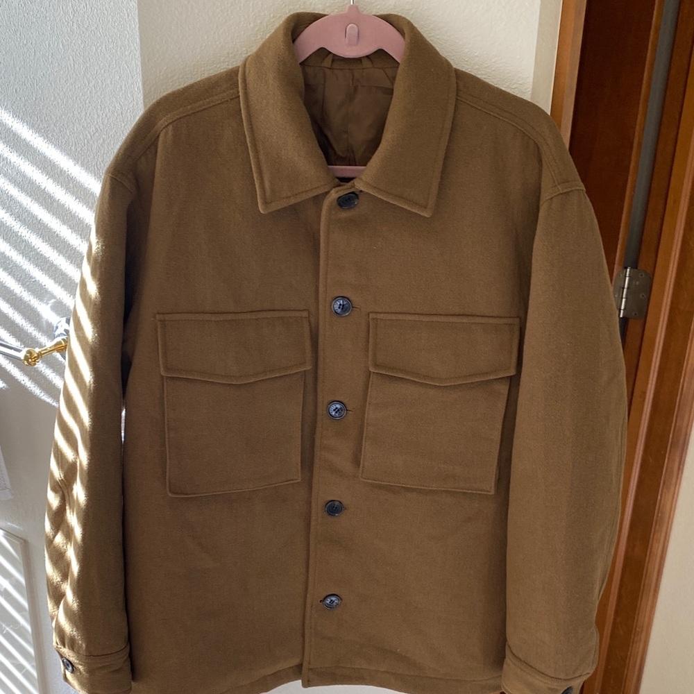 H&M Classic Army Green lined Shirt Jacket